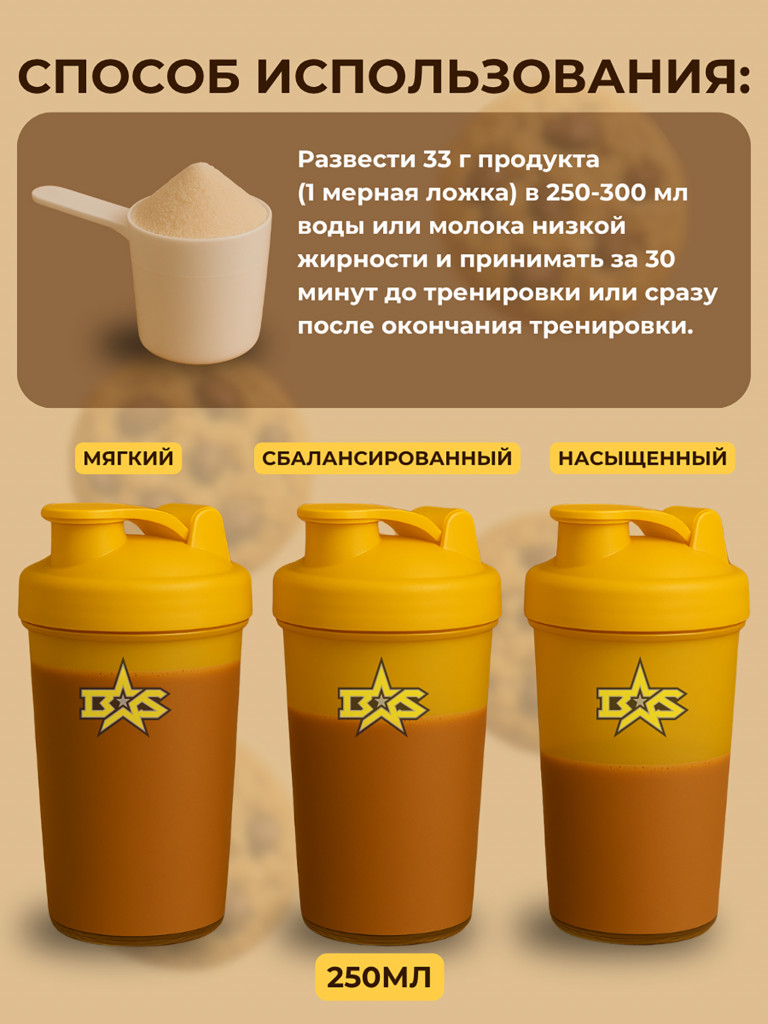 Экселент Матрикс-7 протеин BINASPORT 1000 г со вкусом шоколадного печенья