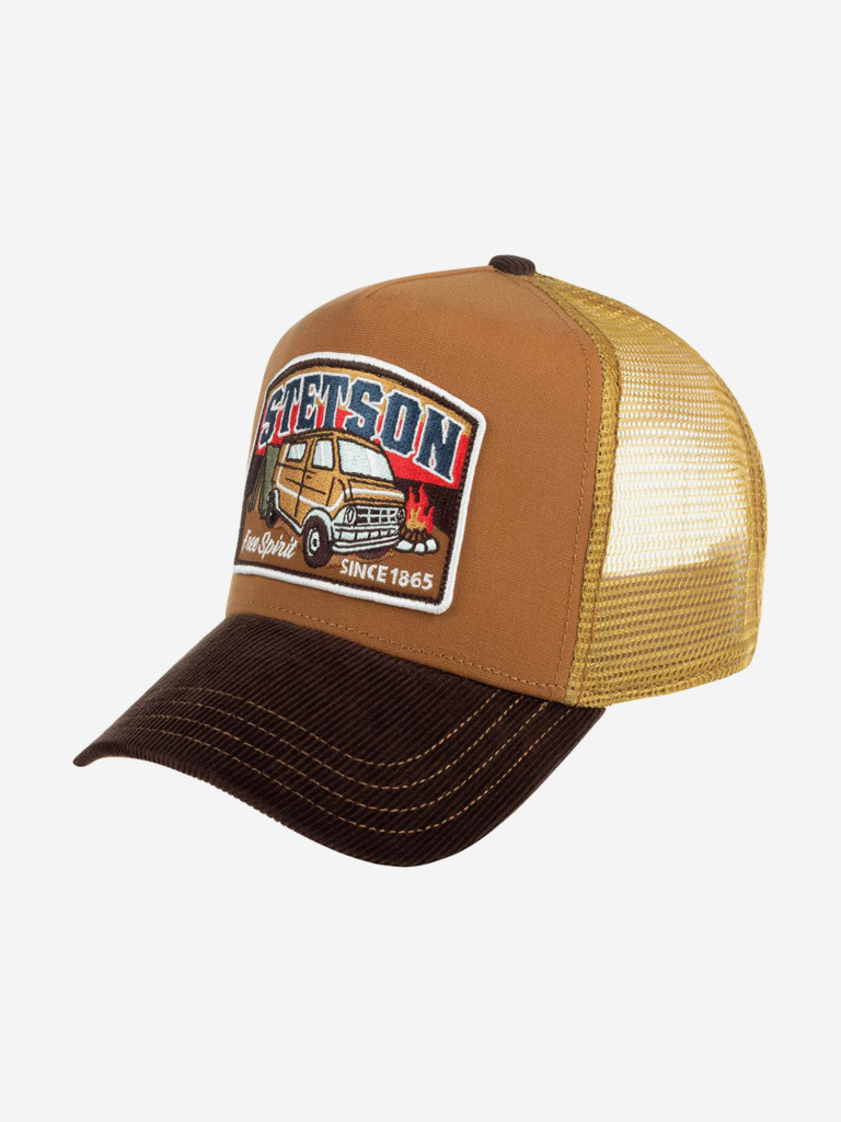 Бейсболка с сеточкой STETSON 7751186 TRUCKER CAP CAMPER (коричневый)