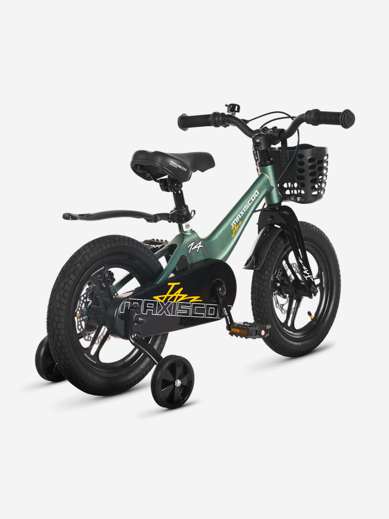 Велосипед детский Maxiscoo JAZZ PRO 14'', зеленый матовый, 2026