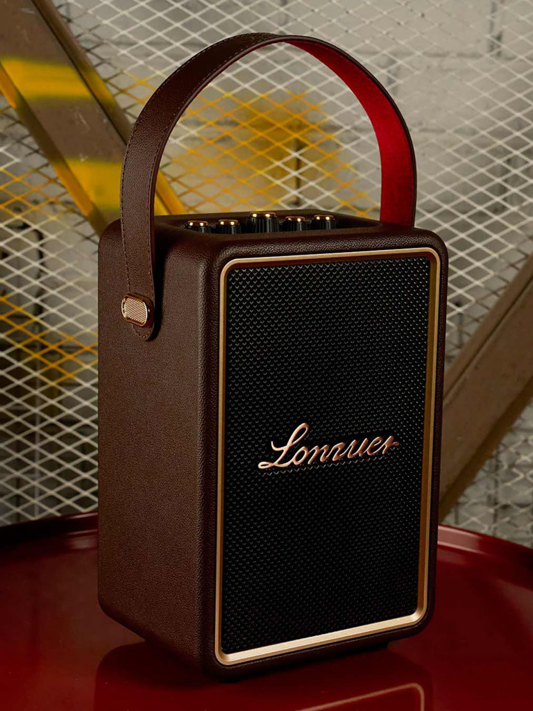 Беспроводная портативная колонка с двумя микрофонами BukaTech Lonzuer Running Brown, 70 Вт