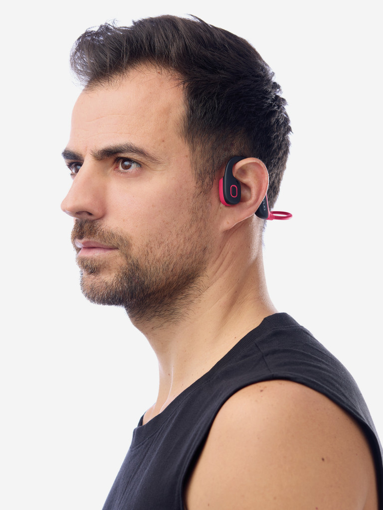 Беспроводные спортивные наушники Attitud EarSPORT, размер L, розовые