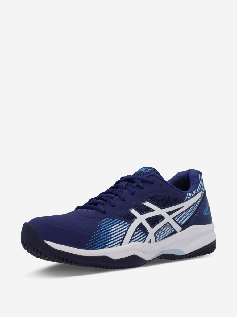 Кроссовки женские ASICS Gel-Game 8 Clay/Oc синий/белый цвет — купить за  8749 руб. со скидкой 30 %, отзывы в интернет-магазине Спортмастер