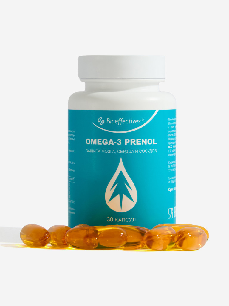 БАД к пище Omega-3 Prenol, 30 кап.