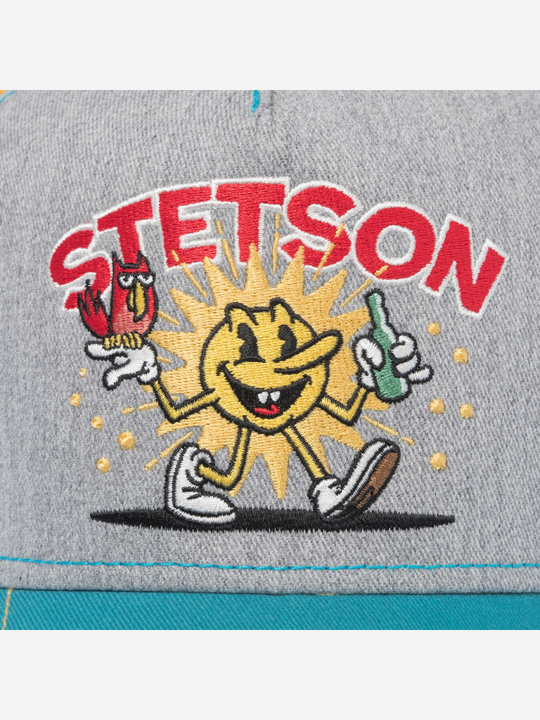 Бейсболка с сеточкой STETSON 7761183 TRUCKER CAP FUN (серый)