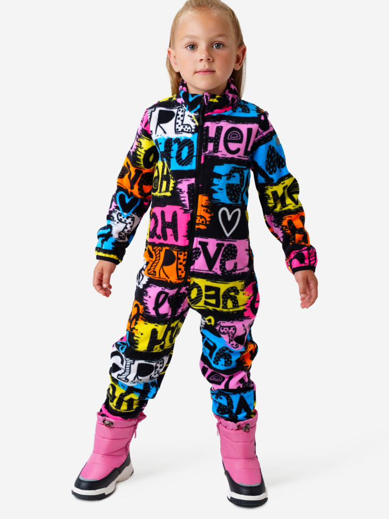 Комбинезон флисовый для девочек PlayToday