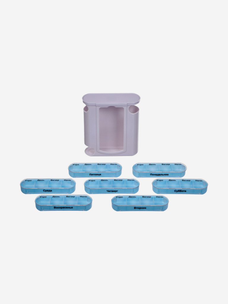 Контейнер для таблеток «НЕДЕЛЬКА», голубой