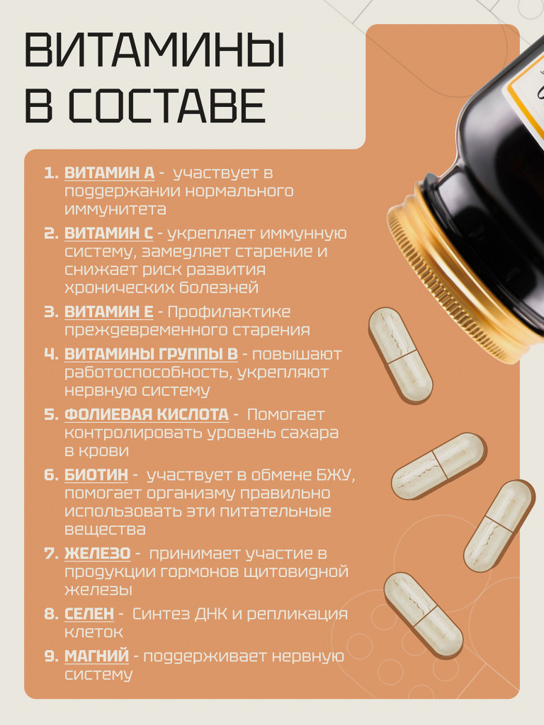 Zolten Tabs Витамины для волос