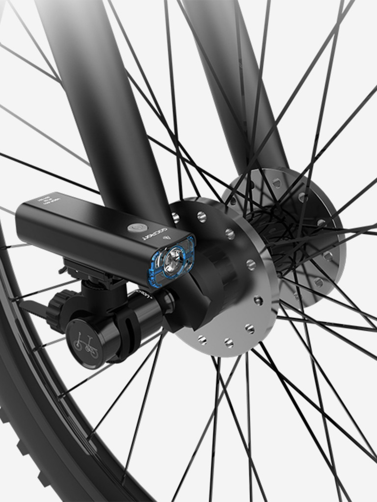 Крепление для велофонаря на ось колеса GACIRON H23, цвет черный