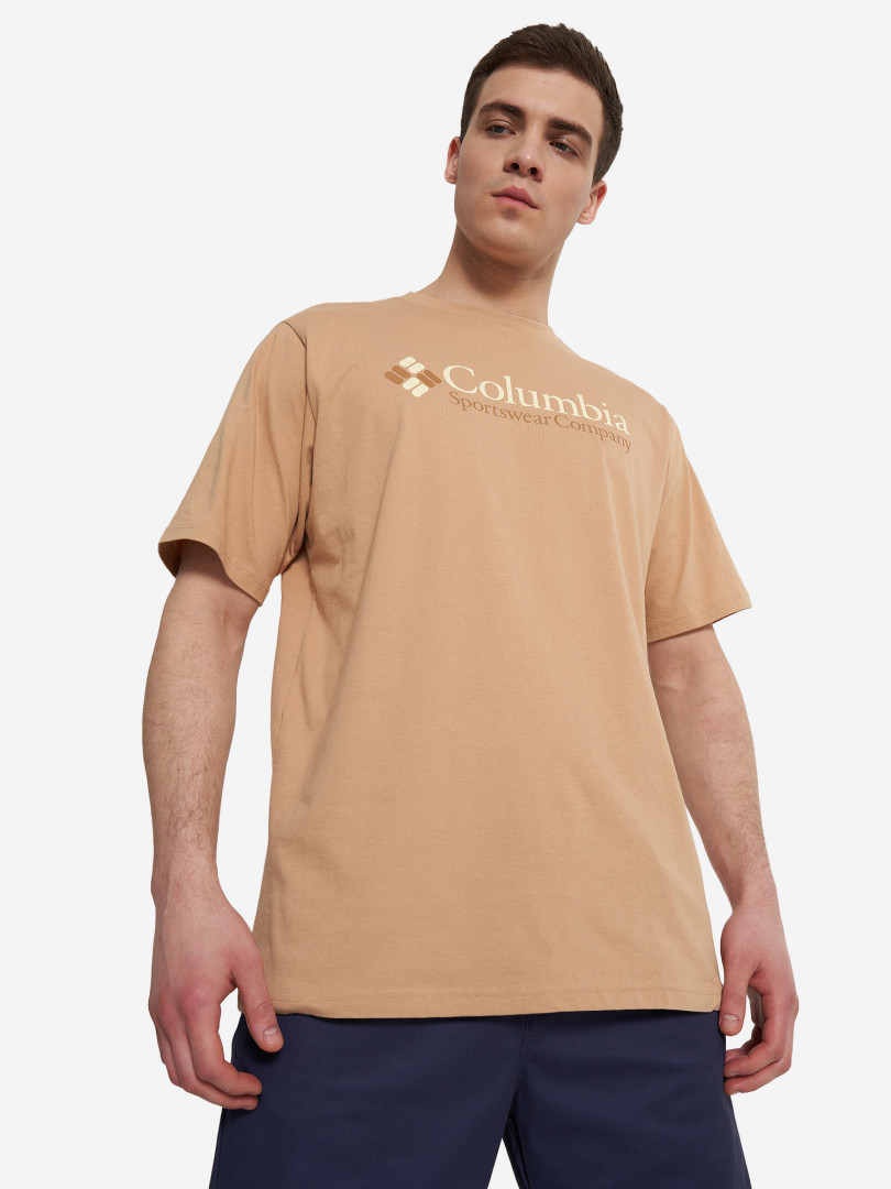 Футболка мужская Columbia CSC Basic Logo Short Sleeve Бежевый 1299₽
