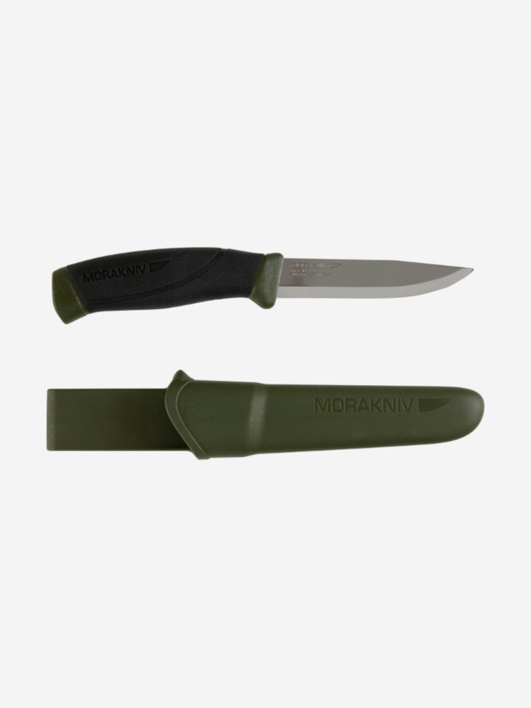 Нож Morakniv Companion MG (S), нержавеющая сталь, цвет хаки, 11827