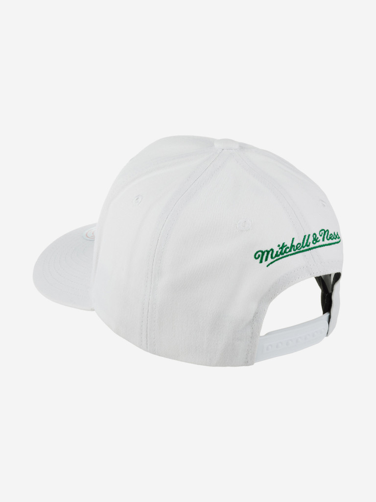 Бейсболка MITCHELL NESS HHSS5717-BCEYYPPPWHIT Boston Celtics NBA