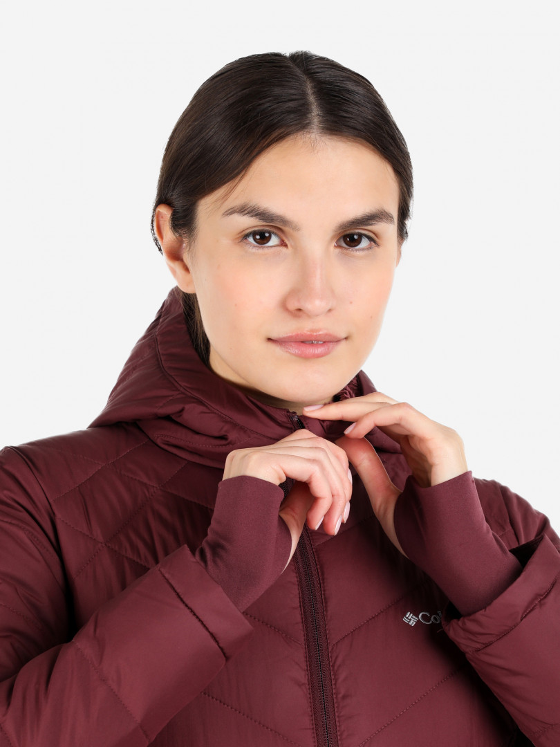 фото Куртка утепленная женская columbia heavenly long hdd jacket, красный