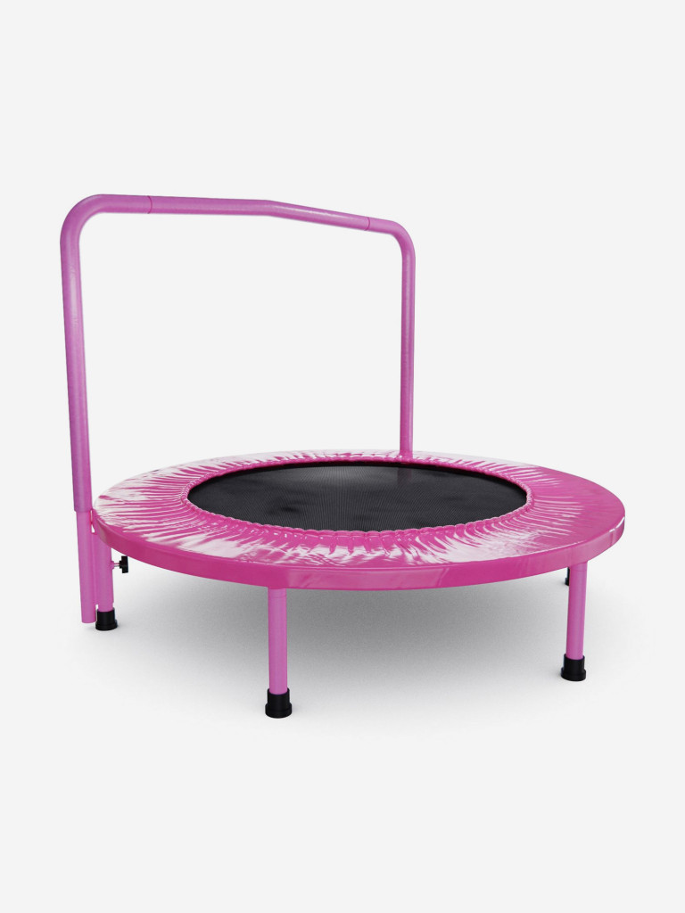 Батут с поручнем DFC JUMPFIT 36'' розовый