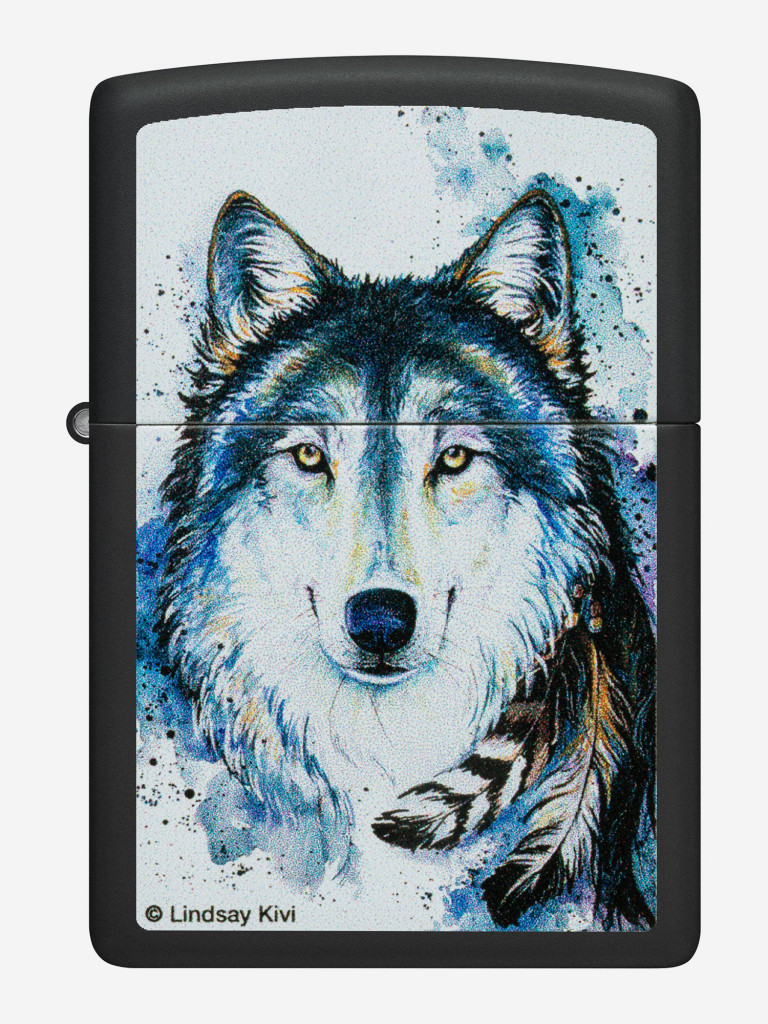 Зажигалка бензиновая ZIPPO 48936 Feed the Good Wolf