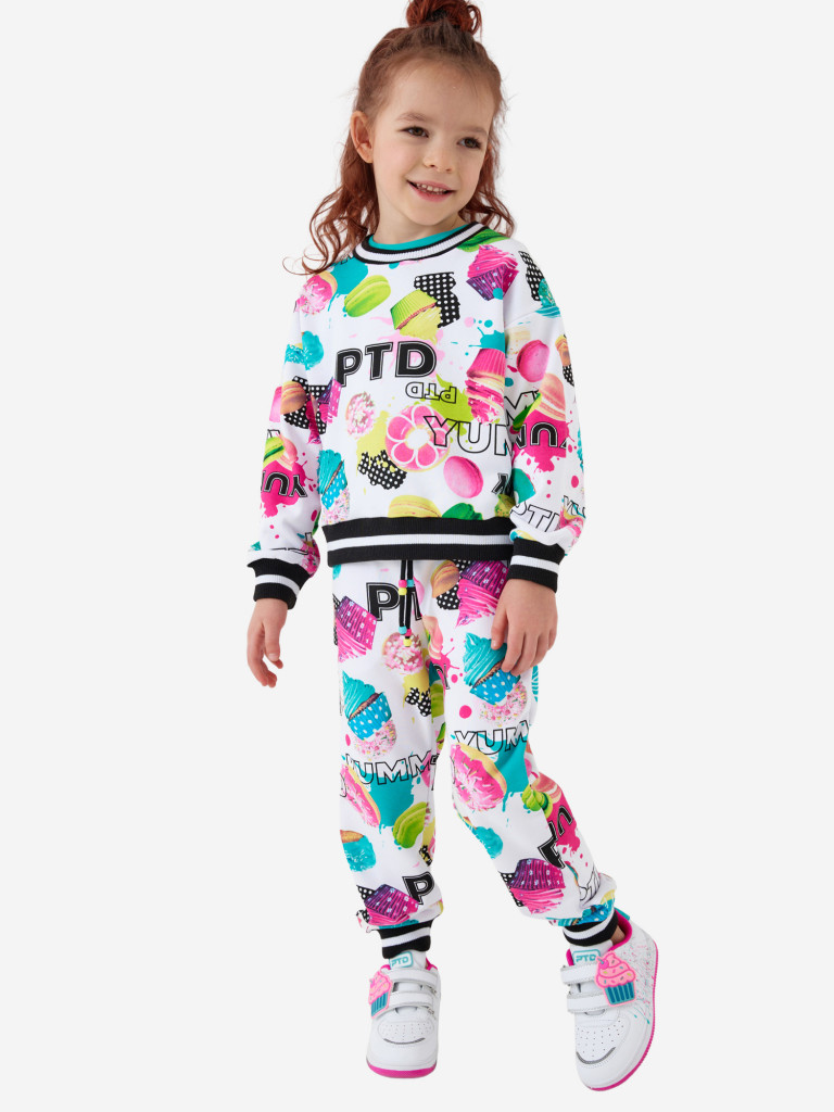Комплект для девочек: свитшот, брюки PlayToday