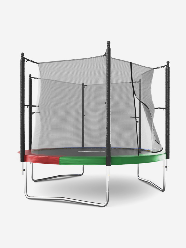 Батут каркасный UNIX Line Simple 10 ft Color с внутренней защитной сеткой, общий диаметр 305 см, до 140 кг