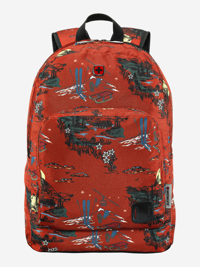 Рюкзак WENGER Crango 16'', кирпичный с рисунком "Альпы", полиэстер 600D, 33x22x46 см, 27 л