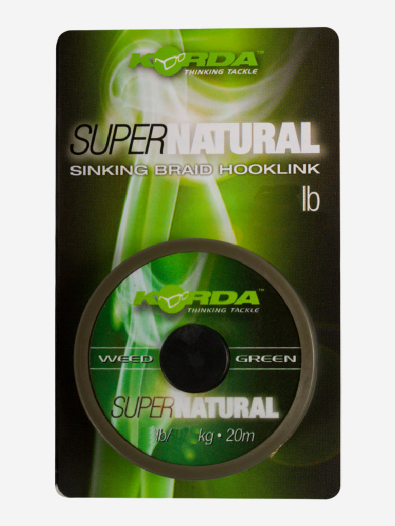 Поводковый материал KORDA Super Natural Weedy Green 25lb 20м