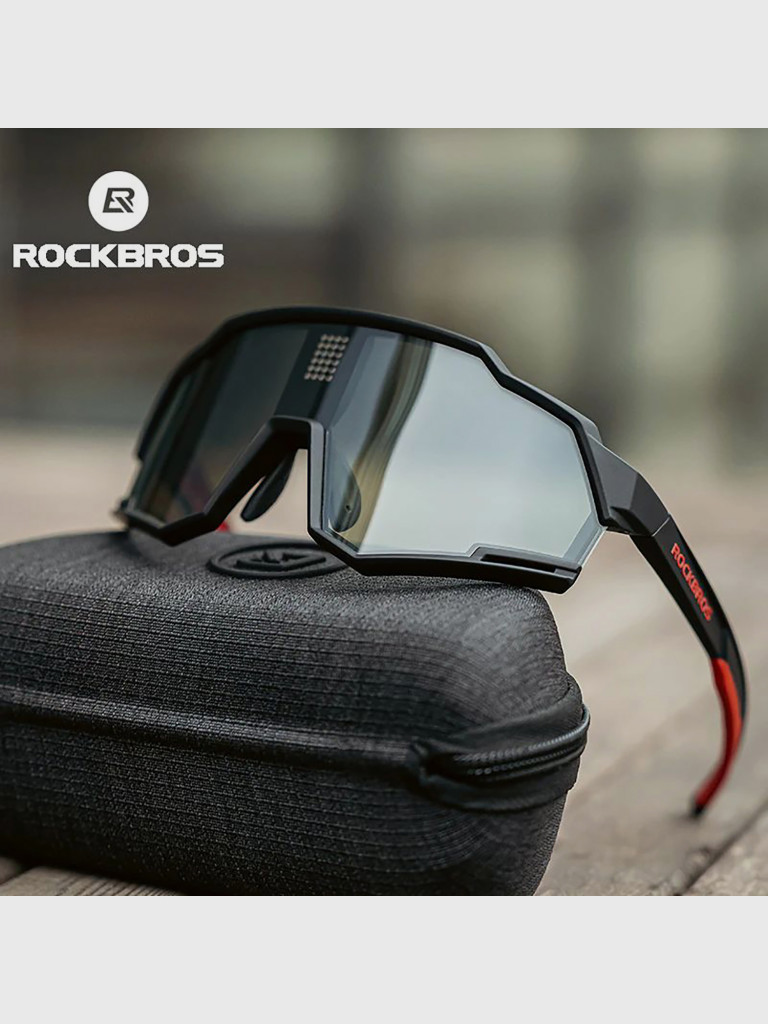 Очки велосипедные ROCKBROS черные электро фотохромные