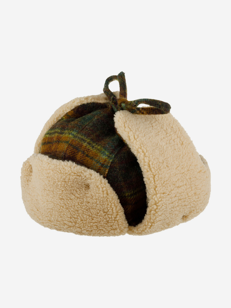 Шапка-ушанка STETSON 9290308 BOMBER CAP WOOL CHECK (коричневый)