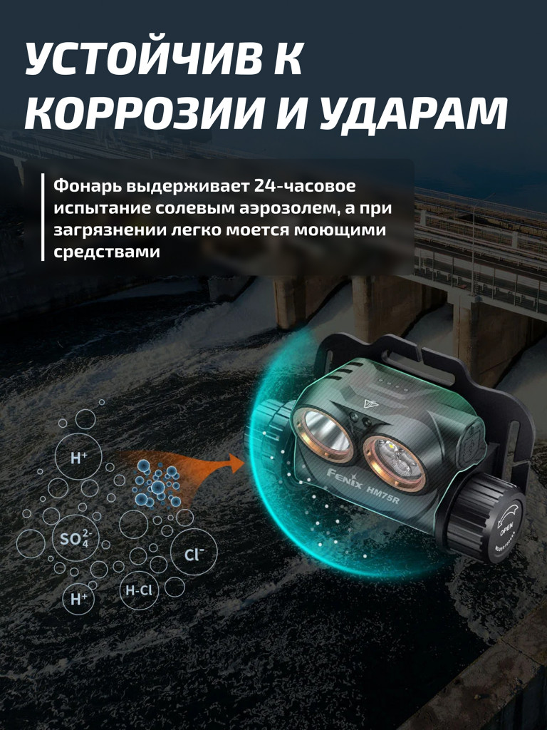 Фонарь Fenix налобный HM75R SE 1600 люмен