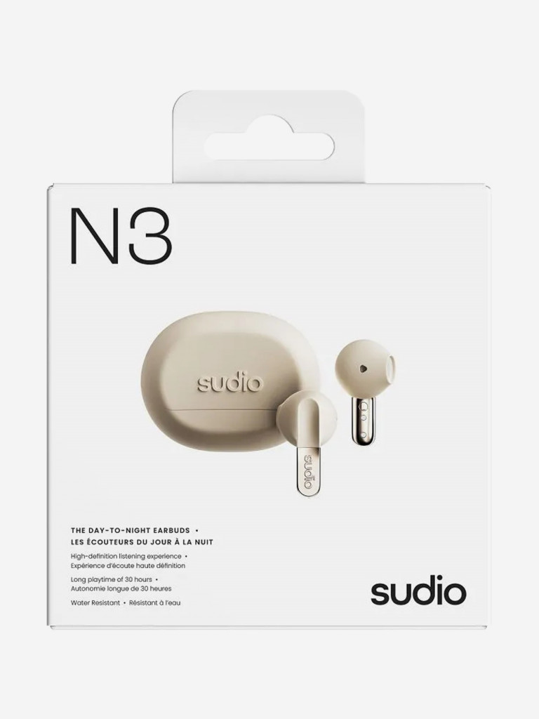 Беспроводные наушники Sudio N3 In-Ear TWS Headphone, цвет: песочный