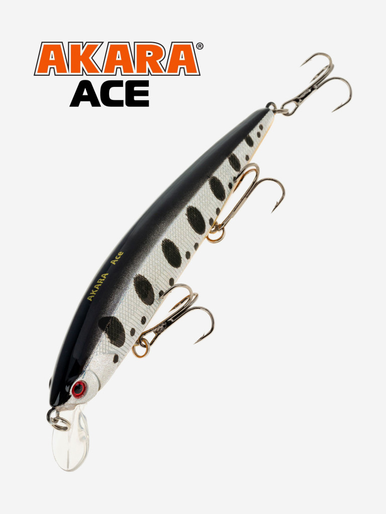 Воблер Akara Ace 110SP 15 гр. минноу, суспендер. твичинговый, на щуку, судака A88