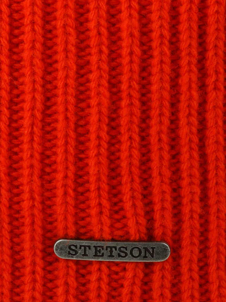 Шапка с отворотом STETSON 8599382 BEANIE WOOL