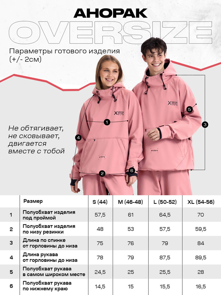 Анорак сноубордический XVOYA Arctic Point розовый