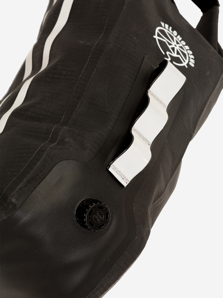 Гермосумка на вилку VELOHOROSHO Nylon, 6 л., черный/белый, FP02
