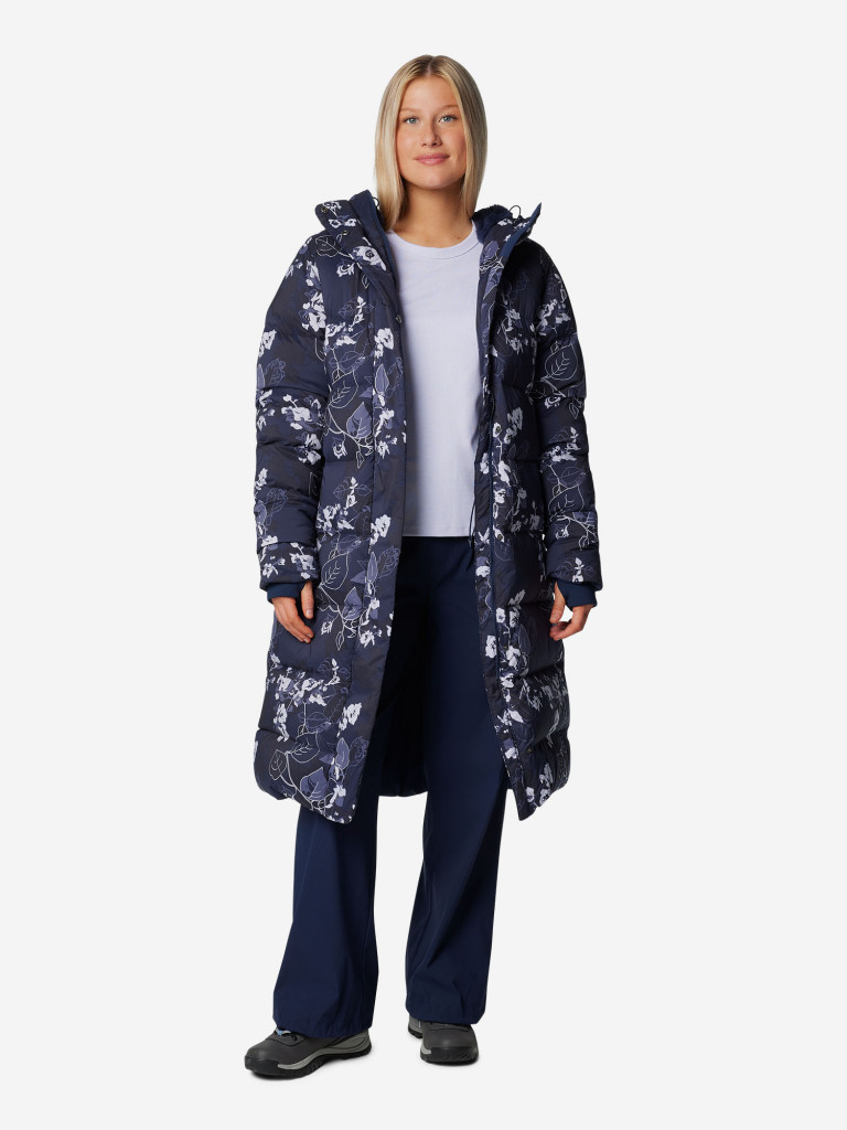 Пуховик женский Columbia Boundless Days Print Long Down Jkt