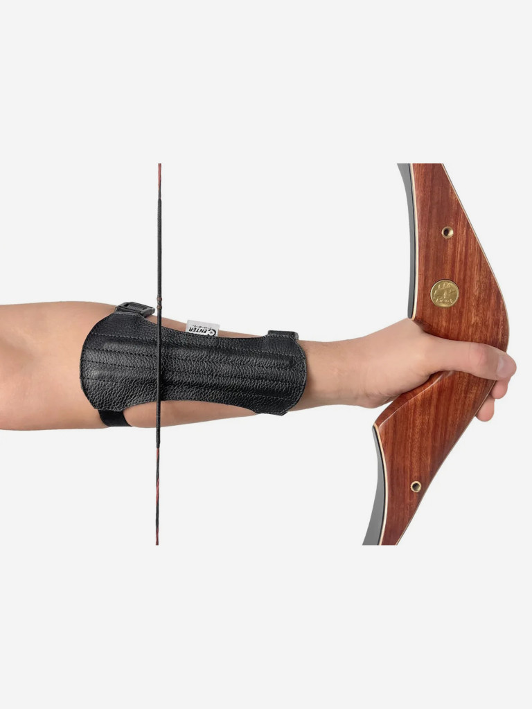 Крага Centershot 17см (кожа) черная