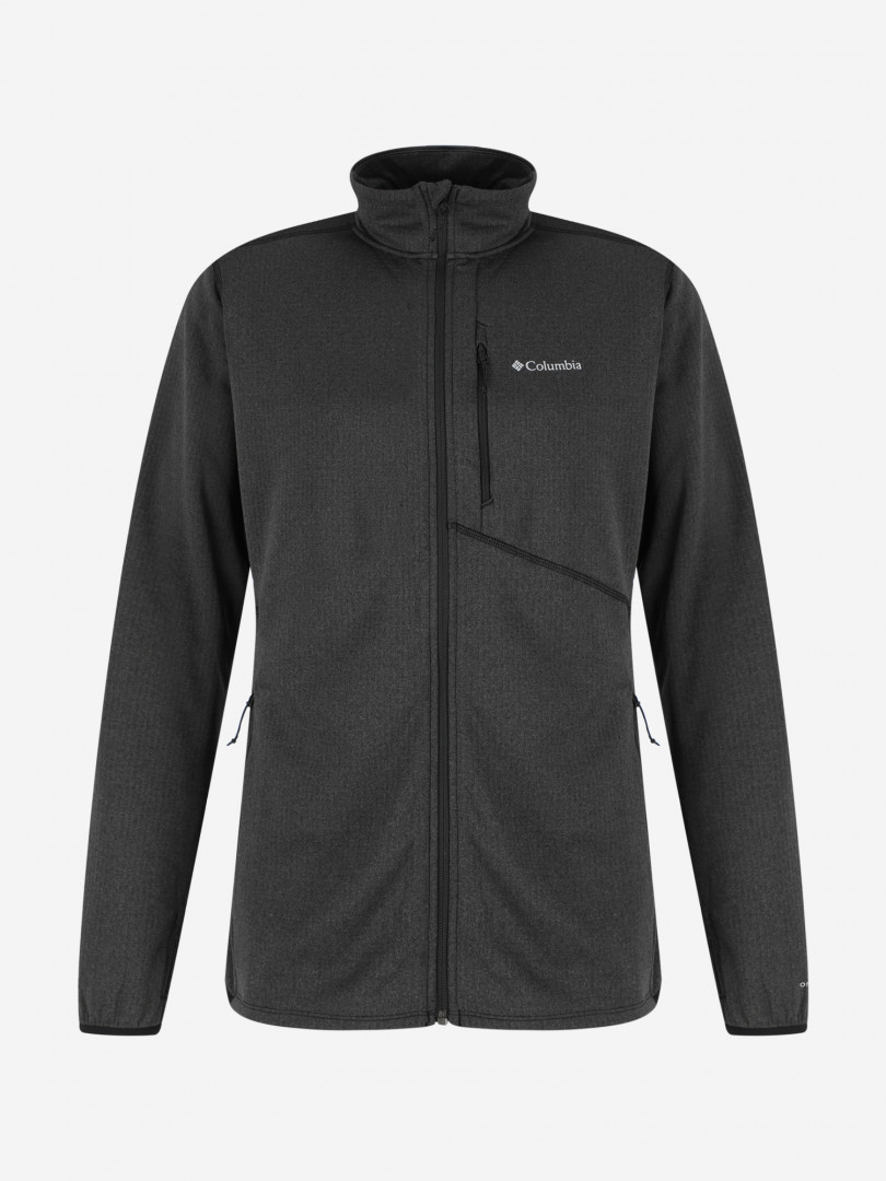 фото Джемпер флисовый мужской columbia park view fleece full zip, черный