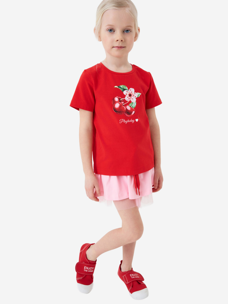 Футболка для девочки, 2 шт в комплекте PlayToday