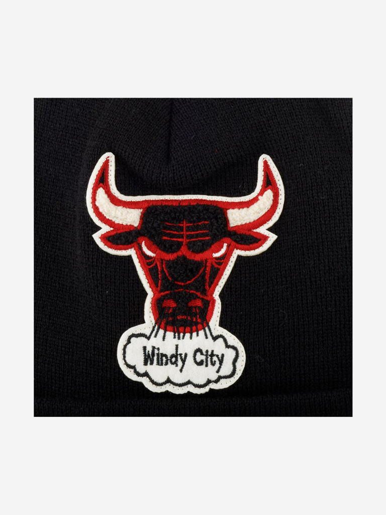 Шапка с отворотом MITCHELL NESS KTCFFH21HW008-CBUBLCK Chicago Bulls NBA (черный)