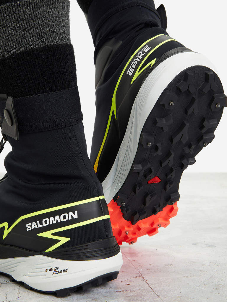 Кроссовки мужские Salomon Winter Cross Spike черный/белый/коралловый цвет —  купить за 37799 руб. со скидкой 30 %, отзывы в интернет-магазине Спортмастер