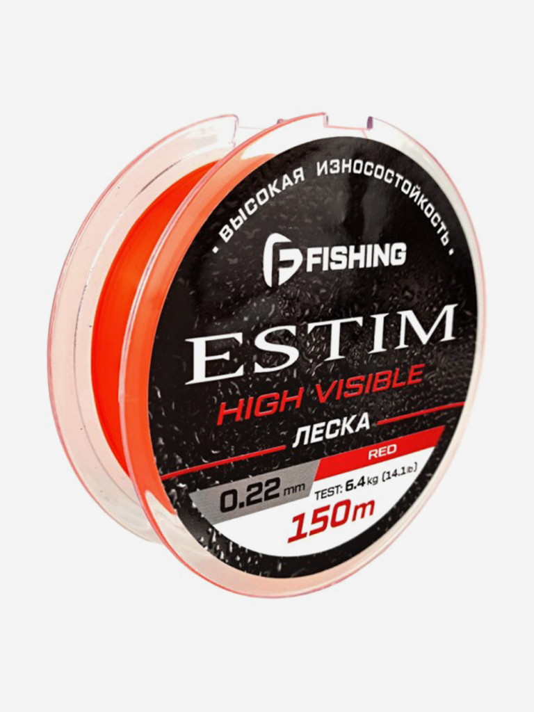 Леска F-FISHING Estim Red 150м 0,22мм 6,4кг/14,1lb