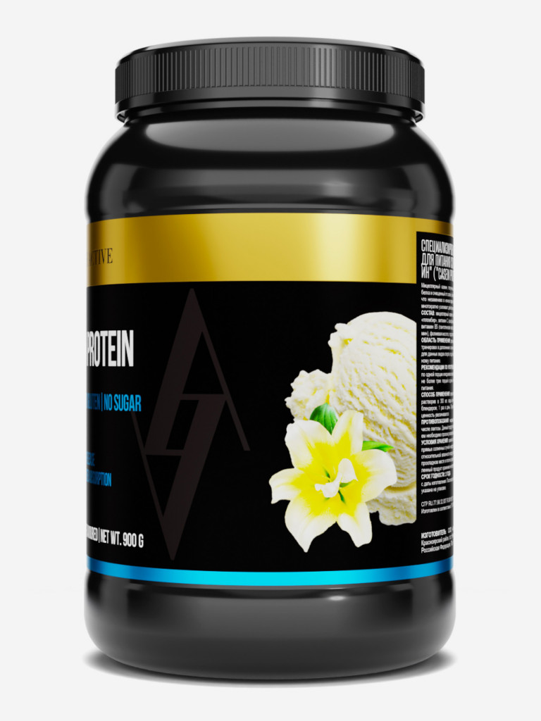 CASEIN PROTEIN Ванильное мороженое 900 г TM AWOCHACTIVE