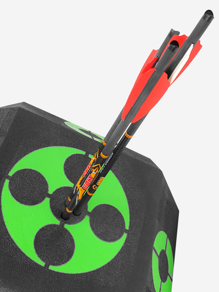 Стрела арбалетная карбоновая Centershot Bolt 22", оперение Q2i Fusion X-2 3", латунный инсерт (3шт.)