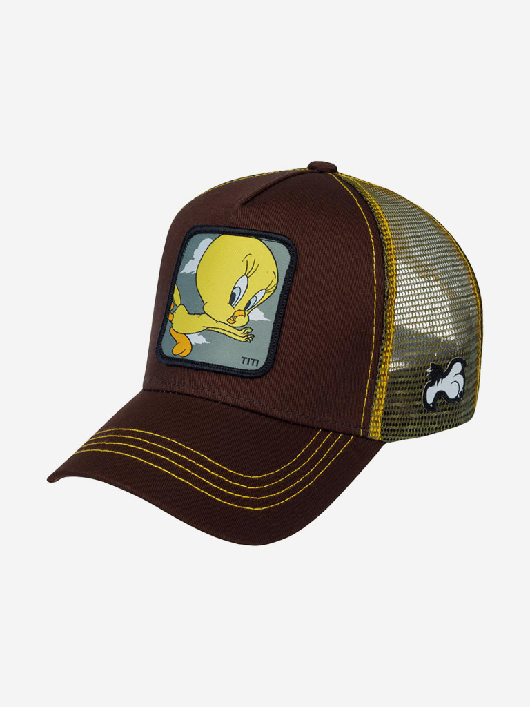 Бейсболка с сеточкой CAPSLAB CL/LOO2/1/TIT1 Looney Tunes Tweety Pie (коричневый)