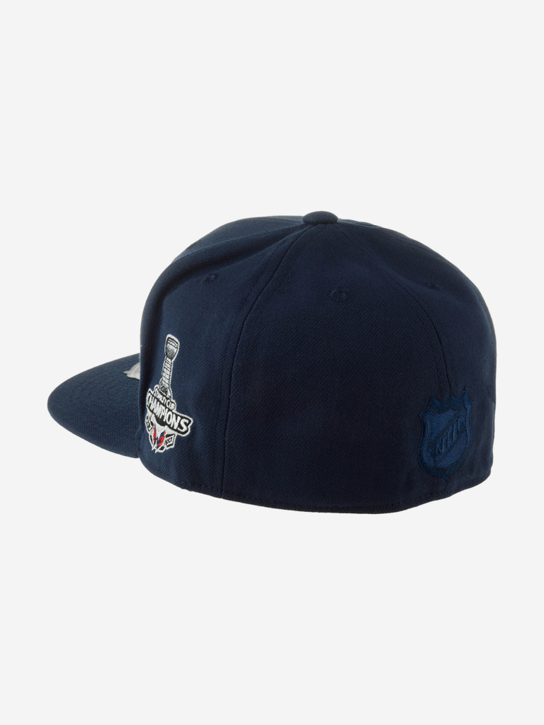 Бейсболка с прямым козырьком MITCHELL NESS 6HSFLR22464-WCANAVY Washington Capitals NHL (синий)