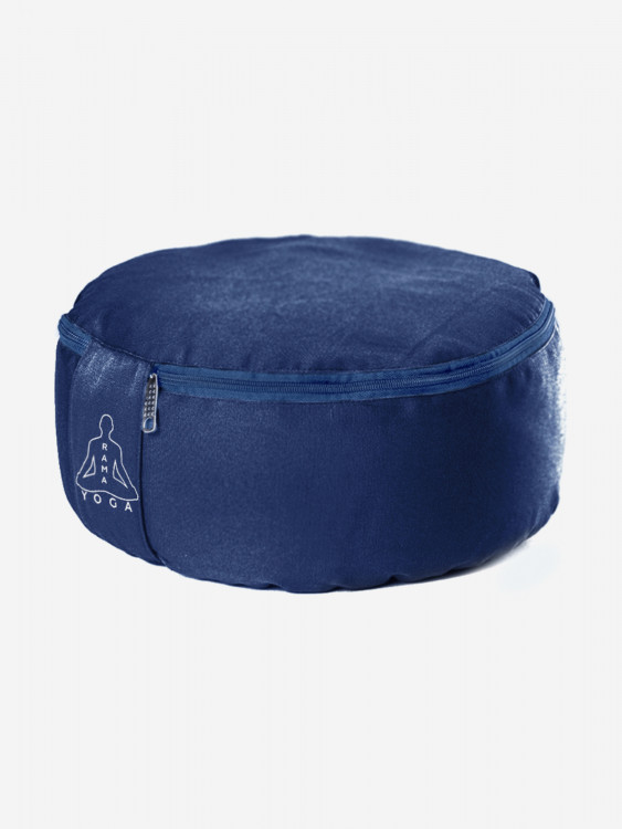 Подушка для медитации RamaYoga Spiritual, синий, размер 33 х 16 см