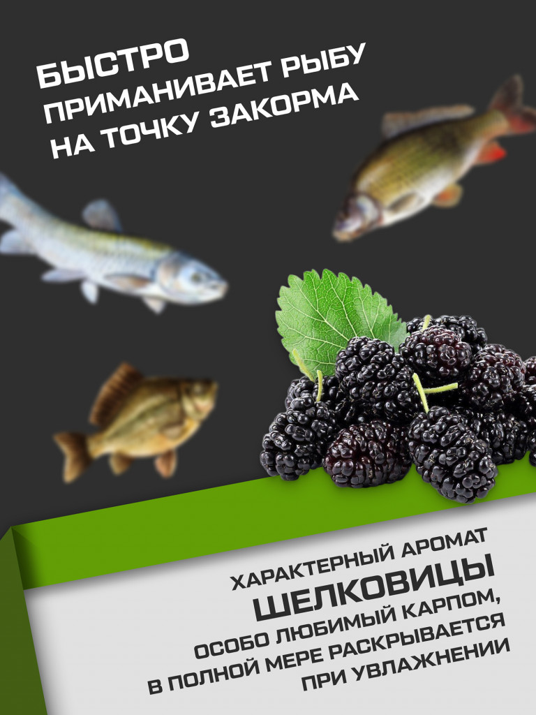 Прикормка для рыбы F-FISHING CARP Шелковица 1кг (15)
