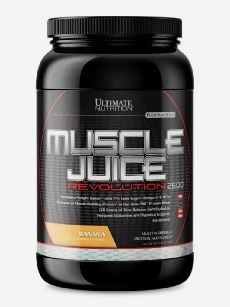 Гeйнeр Ultimate Nutrition Muscle Juice Revolution, 2120 г, Банановый