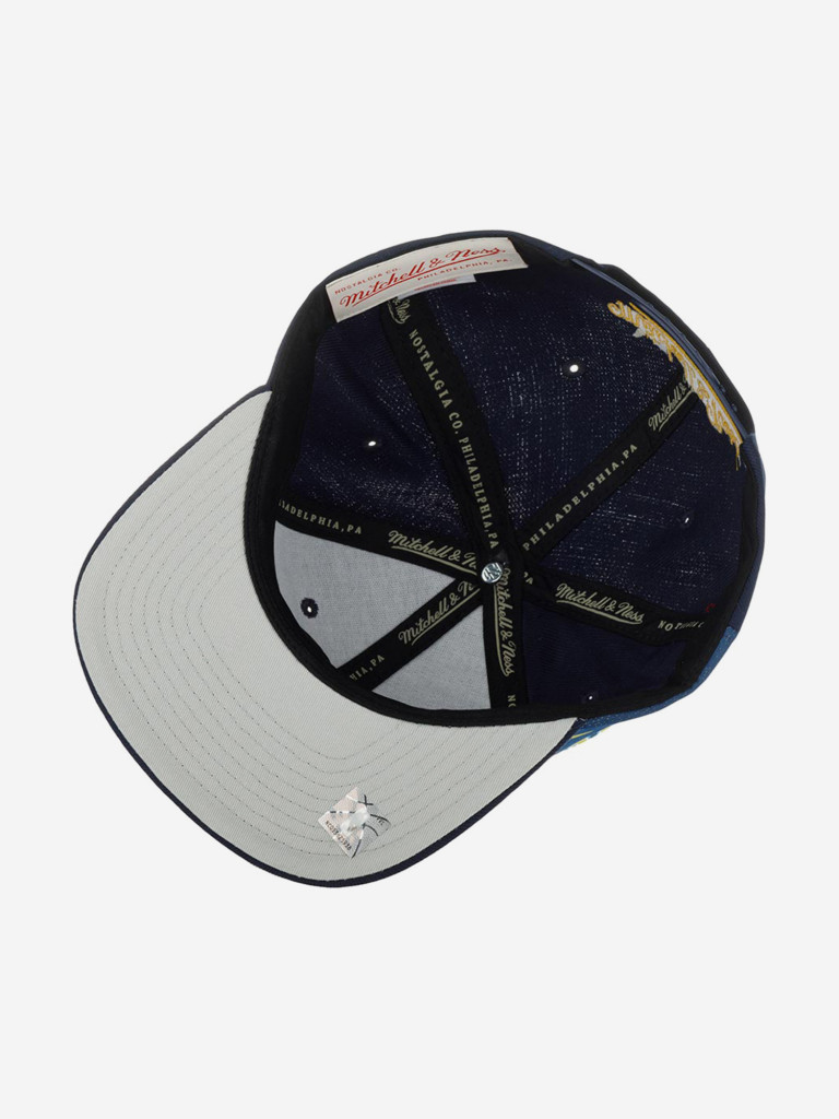 Бейсболка с прямым козырьком MITCHELL NESS HHSS2991-DNUYYPPPNAVY Denver Nuggets NBA