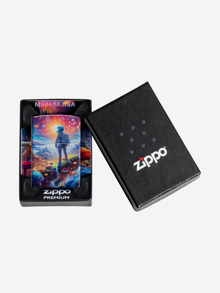 Зажигалка бензиновая ветроустойчивая Zippo Mushroom Forest Design 540 Matte
