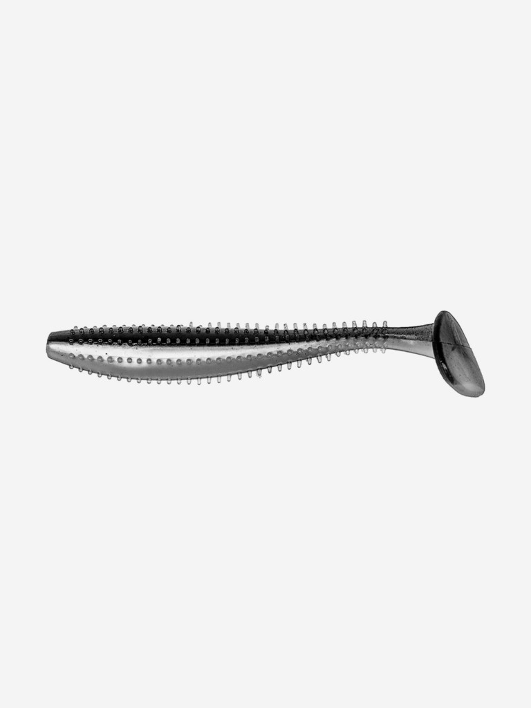 Мягкая приманка Helios Shaggy, 3,35'' / 8,5 см, Black & Pearl, 100 шт (HS-16-028-N)