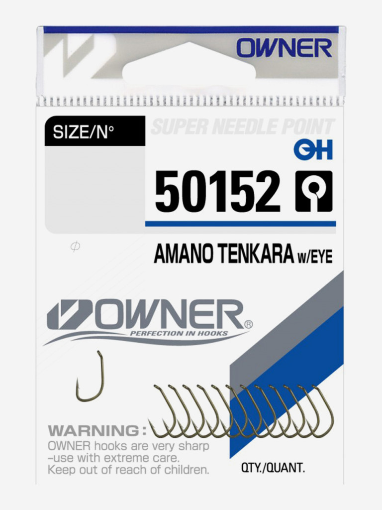 Крючок OWNER Amano Tenkara w/eye brown №12 13шт