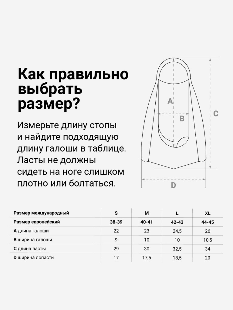 Ласты для бассейна профессиональные TORRES F03