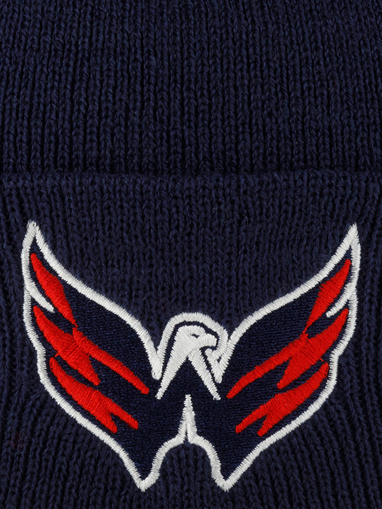Шапка с отворотом AMERICAN NEEDLE 21019A-WAC Washington Capitals Cuffed Knit NHL (синий)